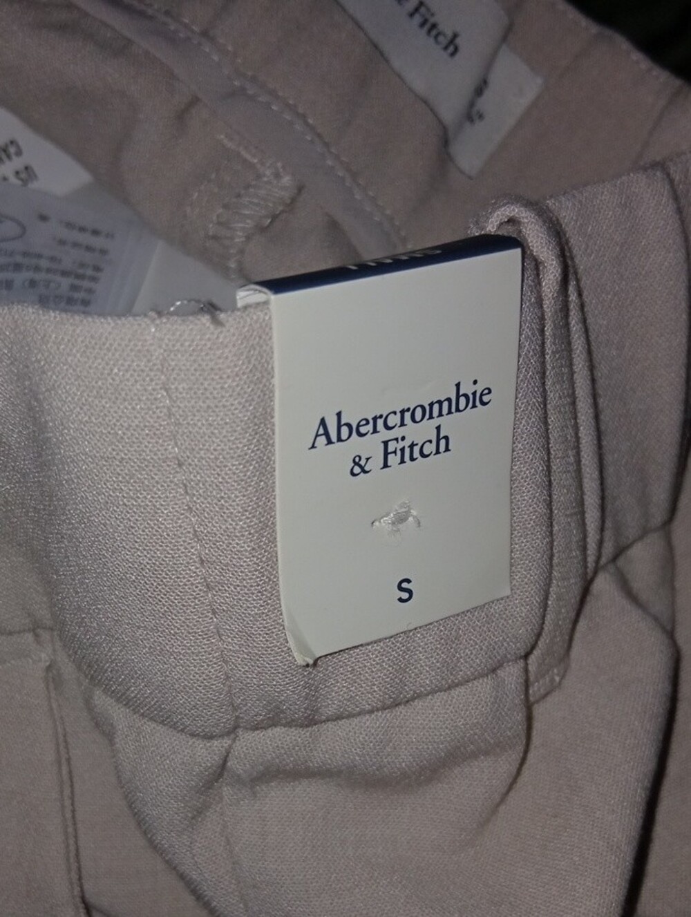 Abercrombie & Fitch Sloane Tailored Wide-Leg Trouser Pants in Light Taupe Size S - Picture 7 of 8
